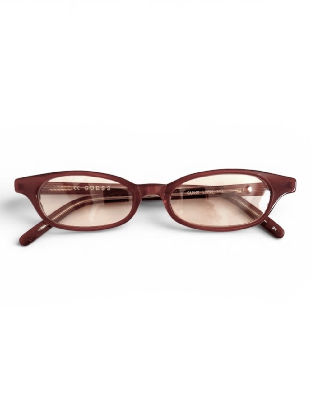 Vintage 90s/Y2K GUESS Glasses + Case - Brown